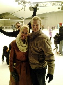 Matt and I went skating outside and I froze to death.